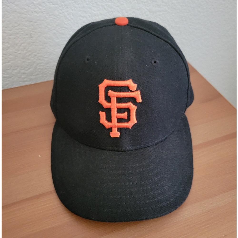 New Era Mens Black and Orange Cap Sf Giants Baseball Cap